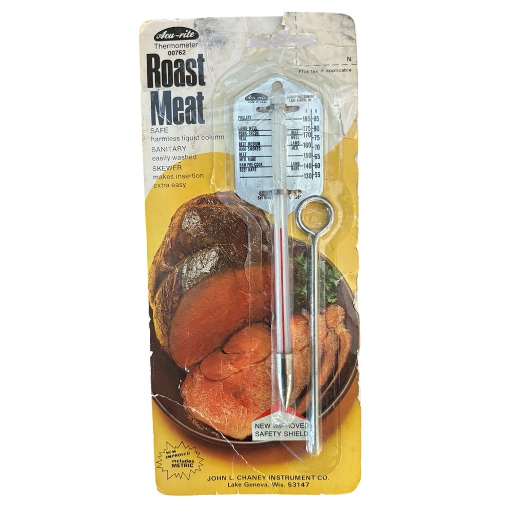 Vintage Acu-rite Meat Thermometer Original Packaging